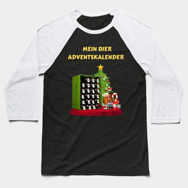 Mein Bier Adventskalender Baseball T-Shirt by Globalprint